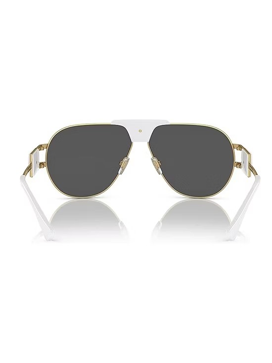 แว่นตากันแดดผู้ชายรุ่น 0VE2252-147187 สีขาวและทอง - Image 3